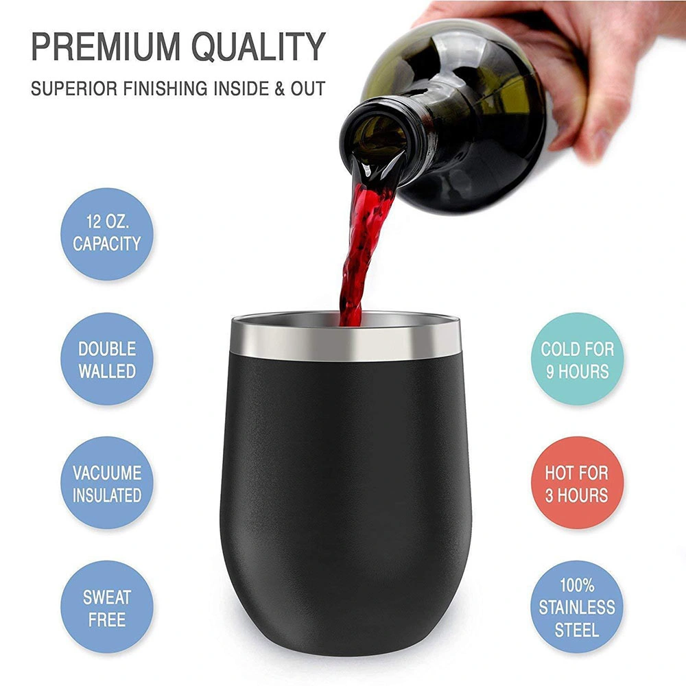 Creative Diamond Eggshell Cup Stainless Steel Wine Glass Insulated Beer Mug