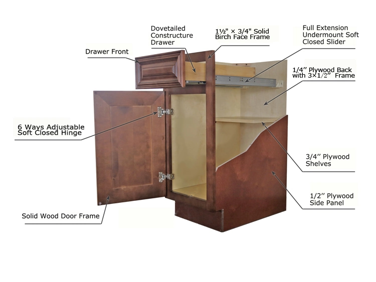 Kitchen Furniture Gloss Finish Tall Cabinet Pantry Closet