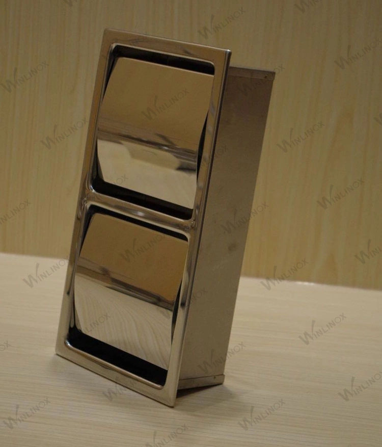 304 Stainless Steel Vertical Paper Towel Dispenser Tissue Holder with Cover