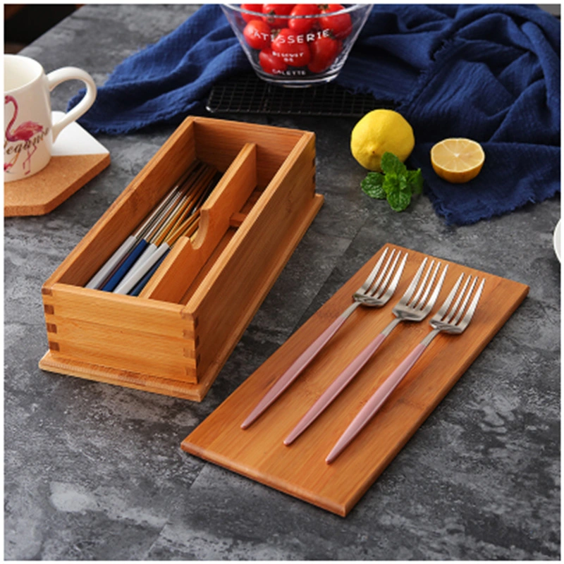 Bamboo Cutlery Storage Box Cutlery Storage Rack for Cutlery Box Western Tableware Utensils