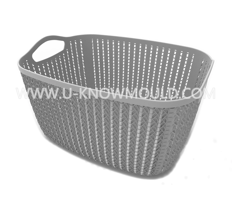 Creative Desk Basket Mold Double-Eared Plastic Storage Basket Mould