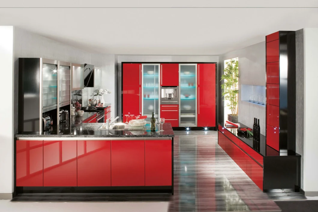 Red Kitchen Wall Hanging Cabinet/Kitchen Furniture