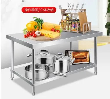 Commercial Kitchen Equipment 304 Stainless Steel Kitchen Work Table Kitchen Storage Cabinet