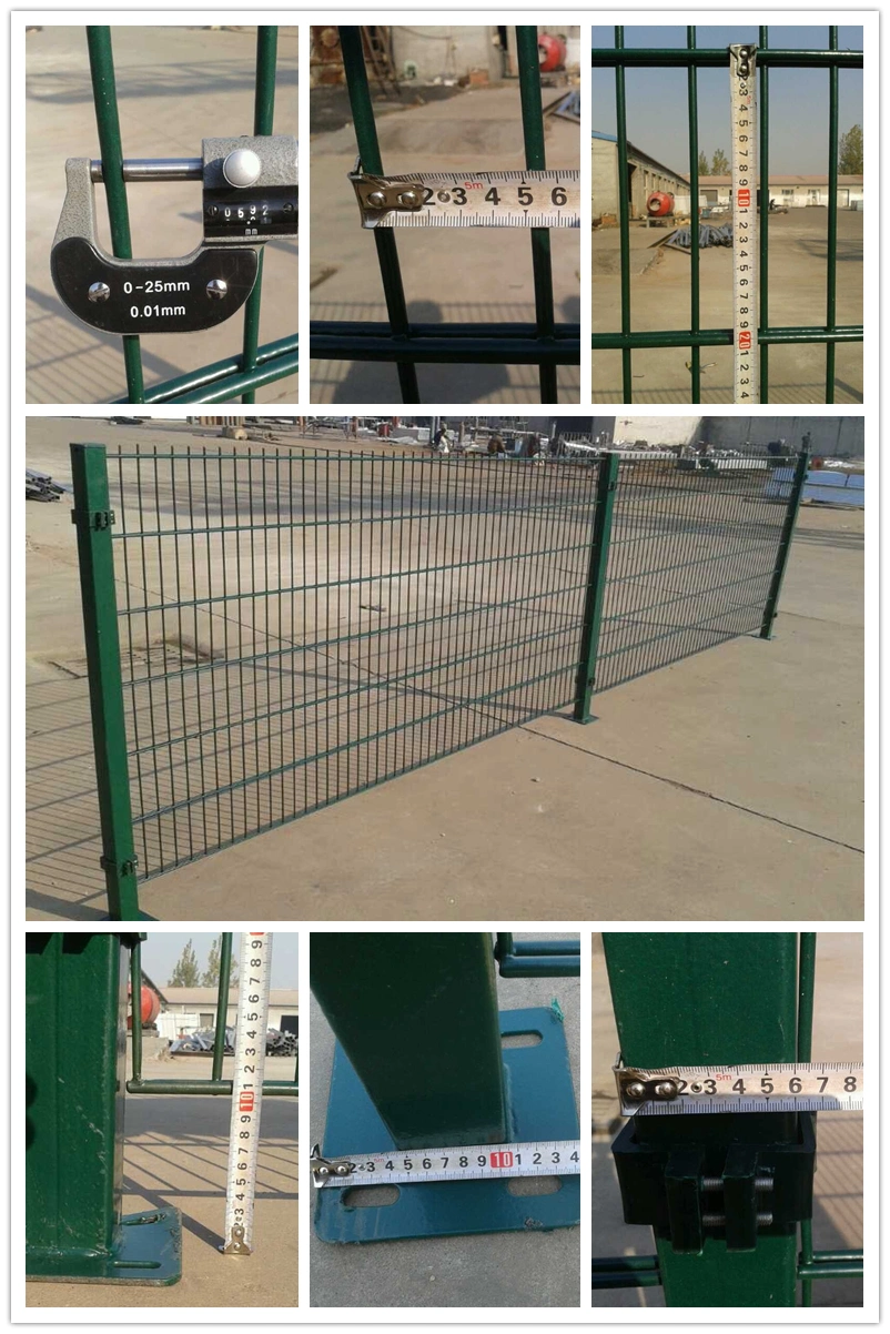 High Strength 868 or 656 Powder Coated PVC Coated Galvanized Double Wire Mesh Fence