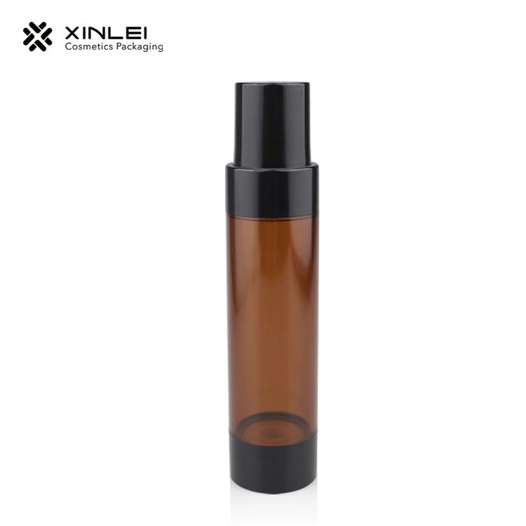 100ml 3.5oz Large Size Clear Bottle with Glossy Black Cap