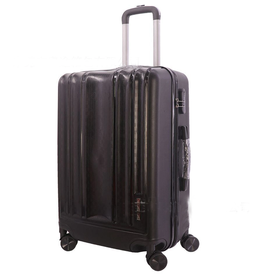 Expandable Luggage with Spinner Wheels PP Suitcase Protective Case with Black Zipper