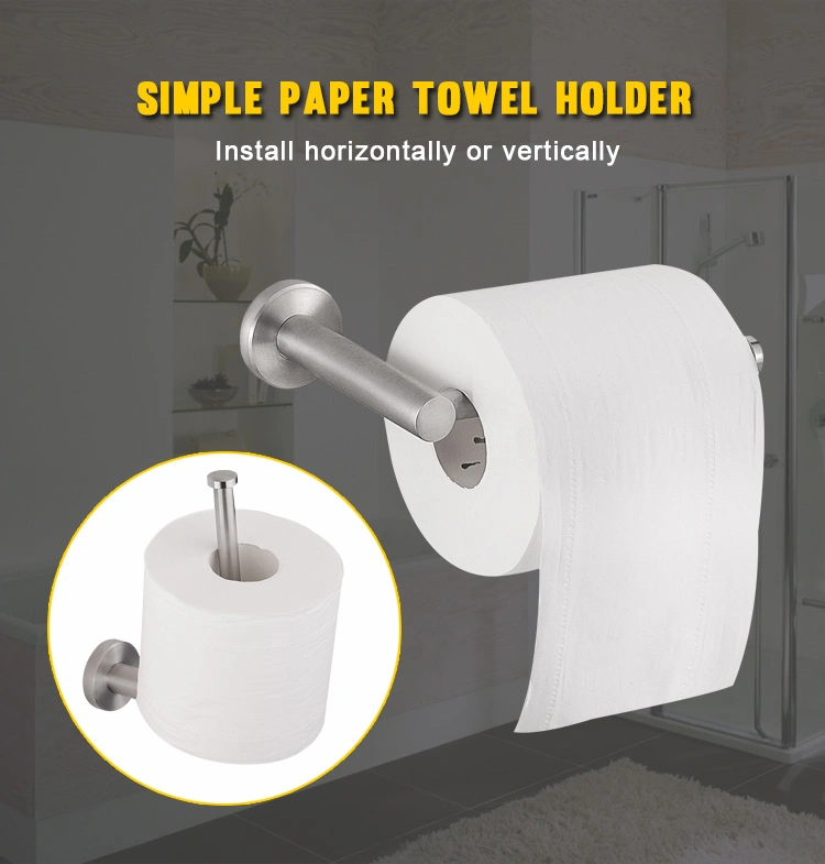 Bathroom Set Toilet Paper Storage Metal Kitchen Stand Healthy Hardware Shelf Paper Towel Dispenser Toilet Paper Holder