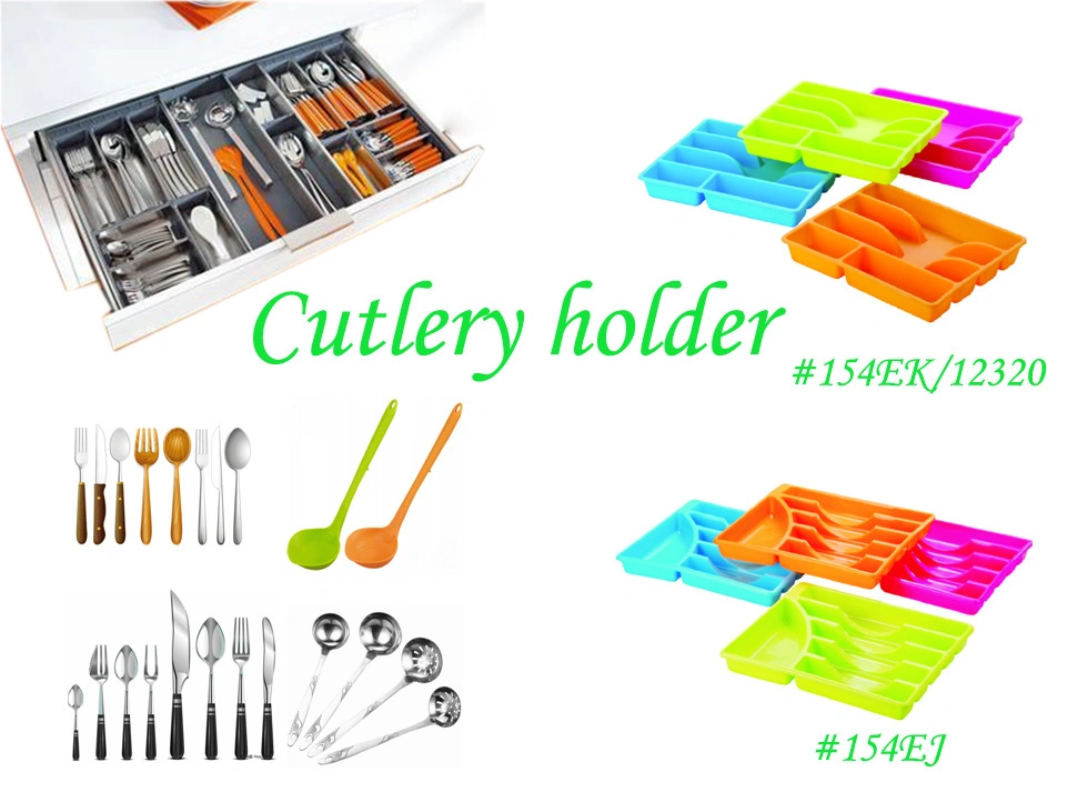 Plastic Dish Storage Rack for Kitchenware Cutlery Holder