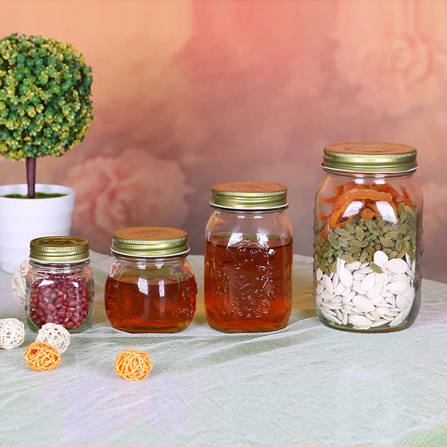 Glass Storage Jar/Bottle/Glassware /Kitchen Food Storage Jam /Canning /Mason Jars 180ml/300ml/500ml/1000ml