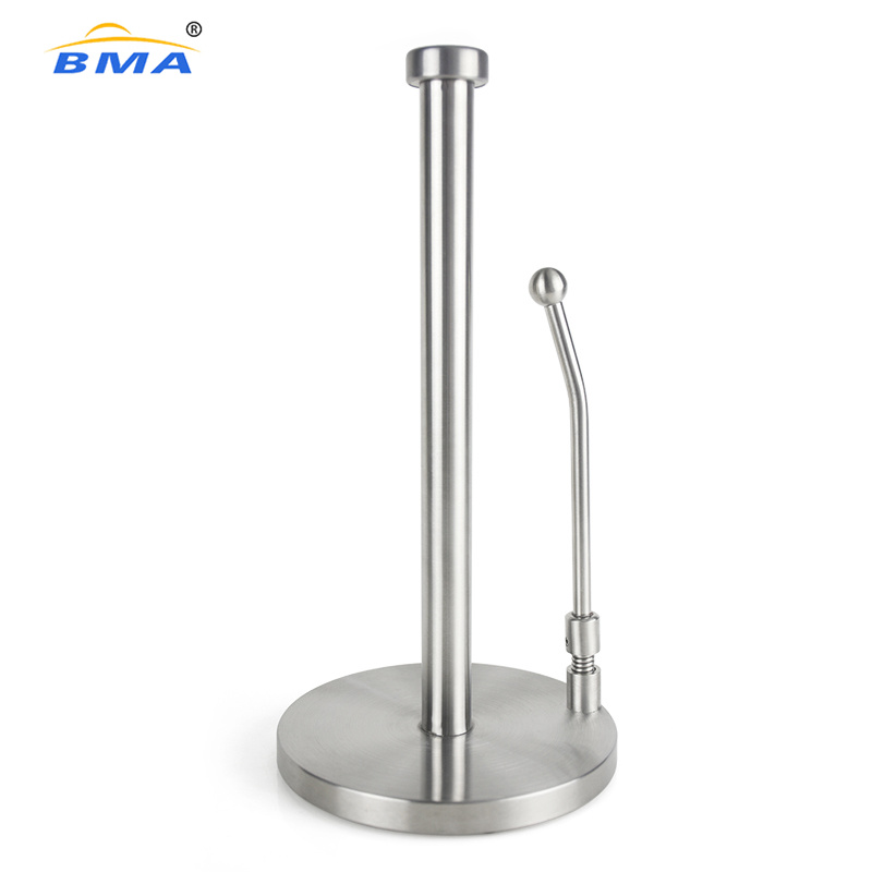 Bma Stainless Steel Tissue Paper Roll Kitchen Towel Holder Free Standing