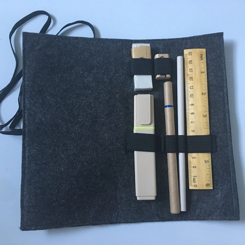 Office Supply Felt Pencil Case Organizers Stationery Set for Promotion Gift