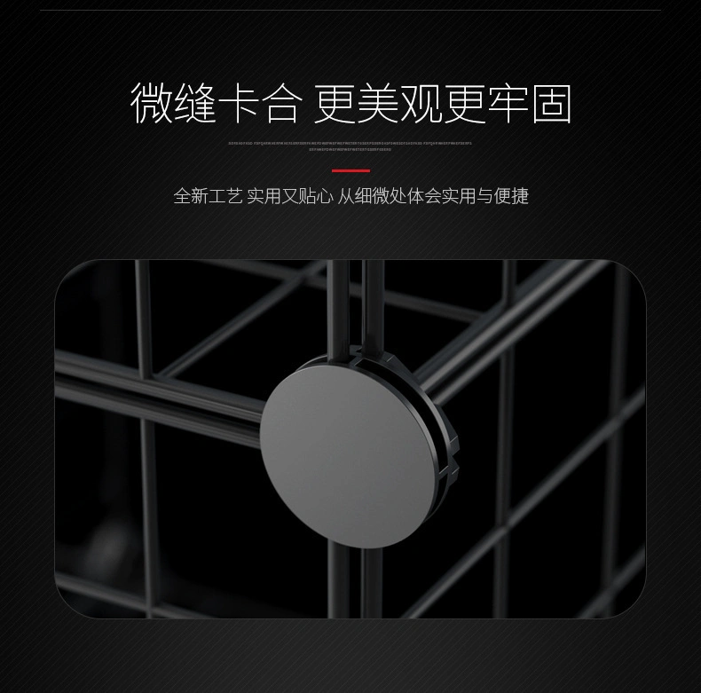 Metal Wire Cloth Black Foldable Cube Shelf Storage Box Bin Organizer