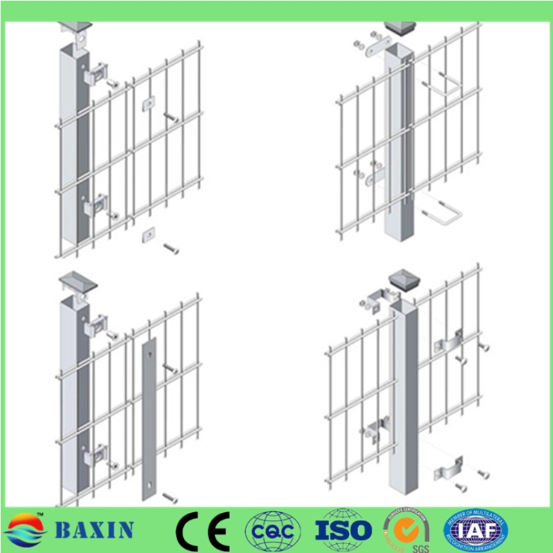 High Strength 868 or 656 Powder Coated PVC Coated Galvanized Double Wire Mesh Fence