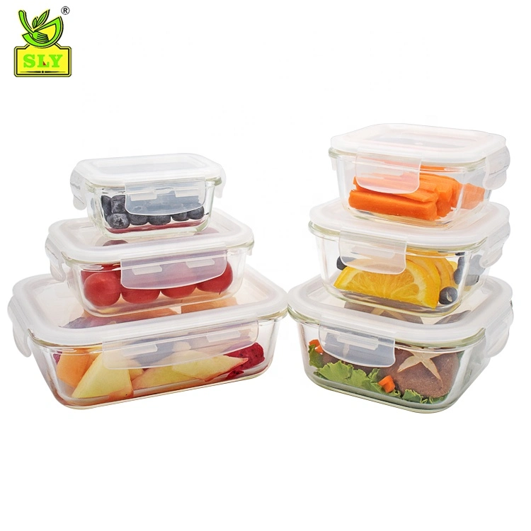 Kitchen Storage Containers/Glass Airtight Food Container/Take Away Food Box 2 Buyers