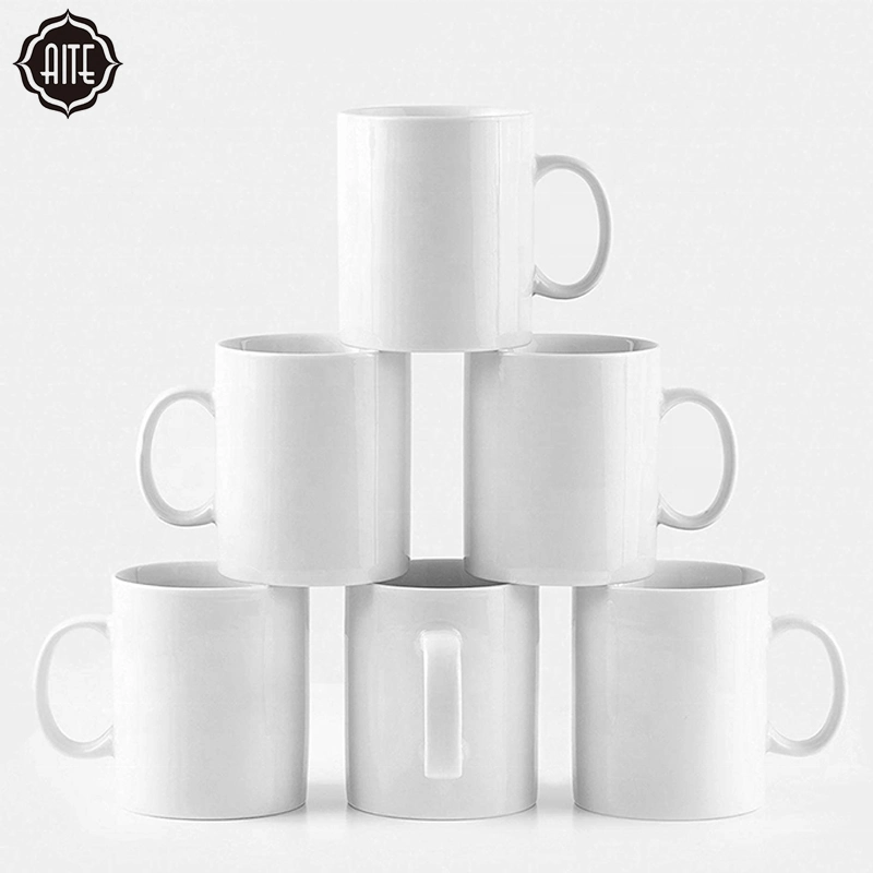 Wholesale Customized Printing Ceramic White Coated Sublimation Coffee Mug Blanks