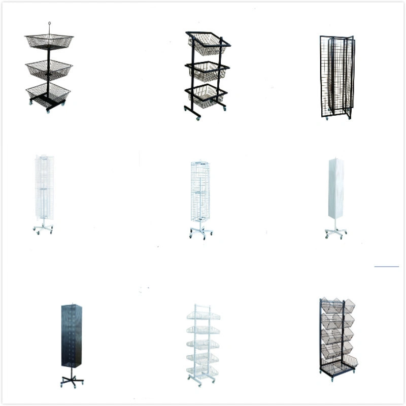 Miniso Store Rack 3 Tiers Metal Wire Basket Gap Shelf