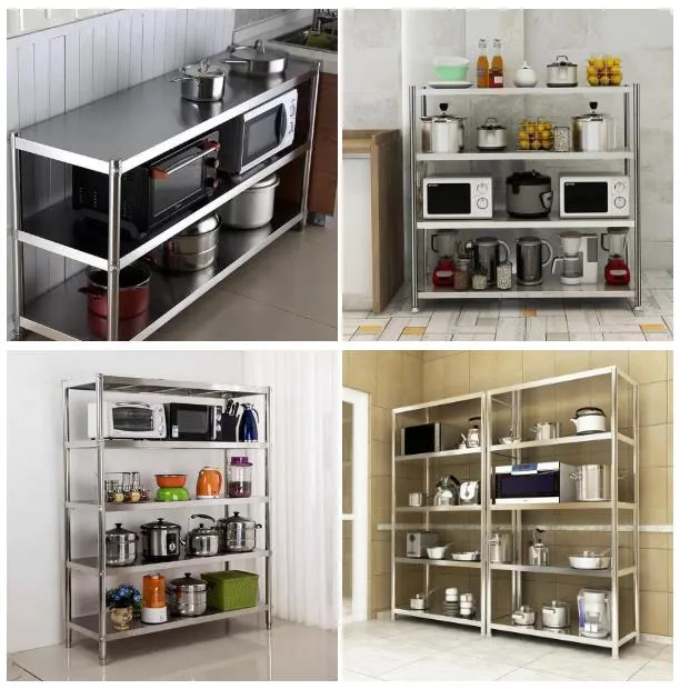 Kitchen Multi Functional Kitchen Accessories Shelves Stainless Steel Rack