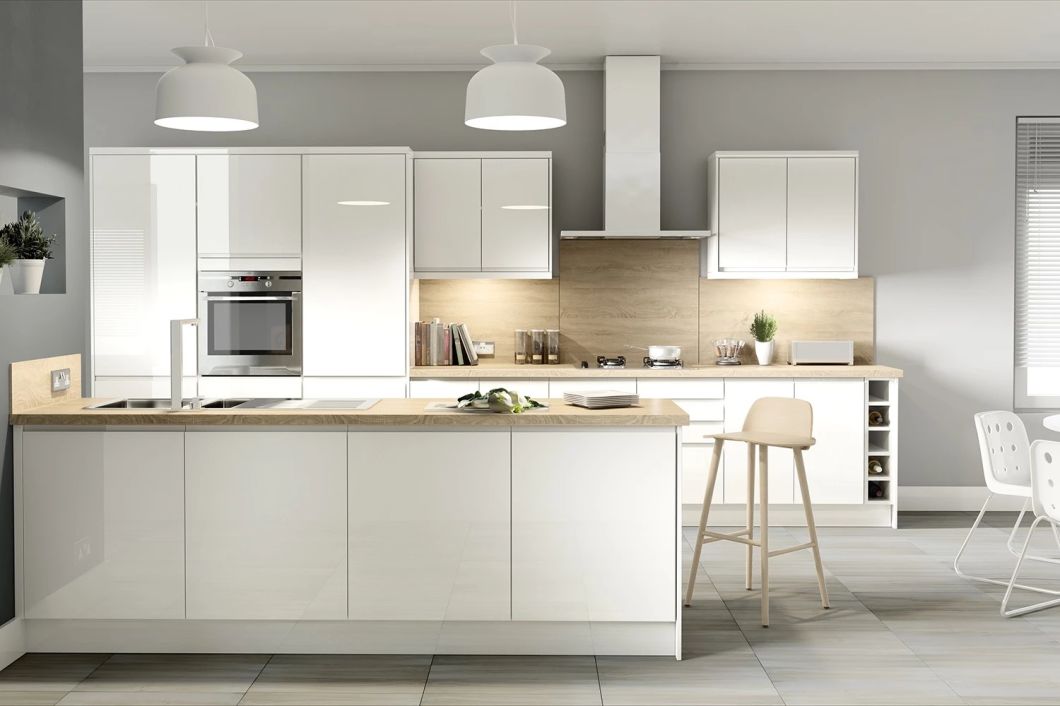 Fast Delivery Kitchen Cabinets Design Aluminum Profile for Kitchen Cabinet WPC Kitchen Cabinets