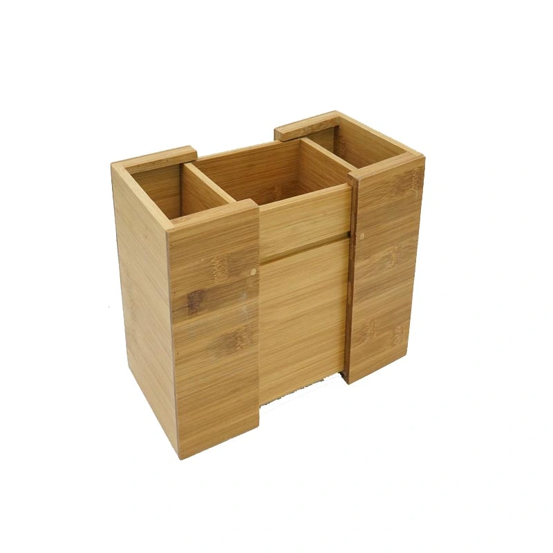 Bamboo Expandable Stationery Organizer, Office Desktop Storage Organizer