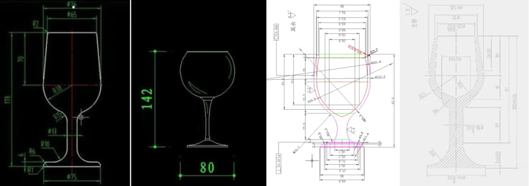 240ml Goblet Glass Wine Cup/Wine Glass/Das Rotweinglas/Red Wine Glbumm