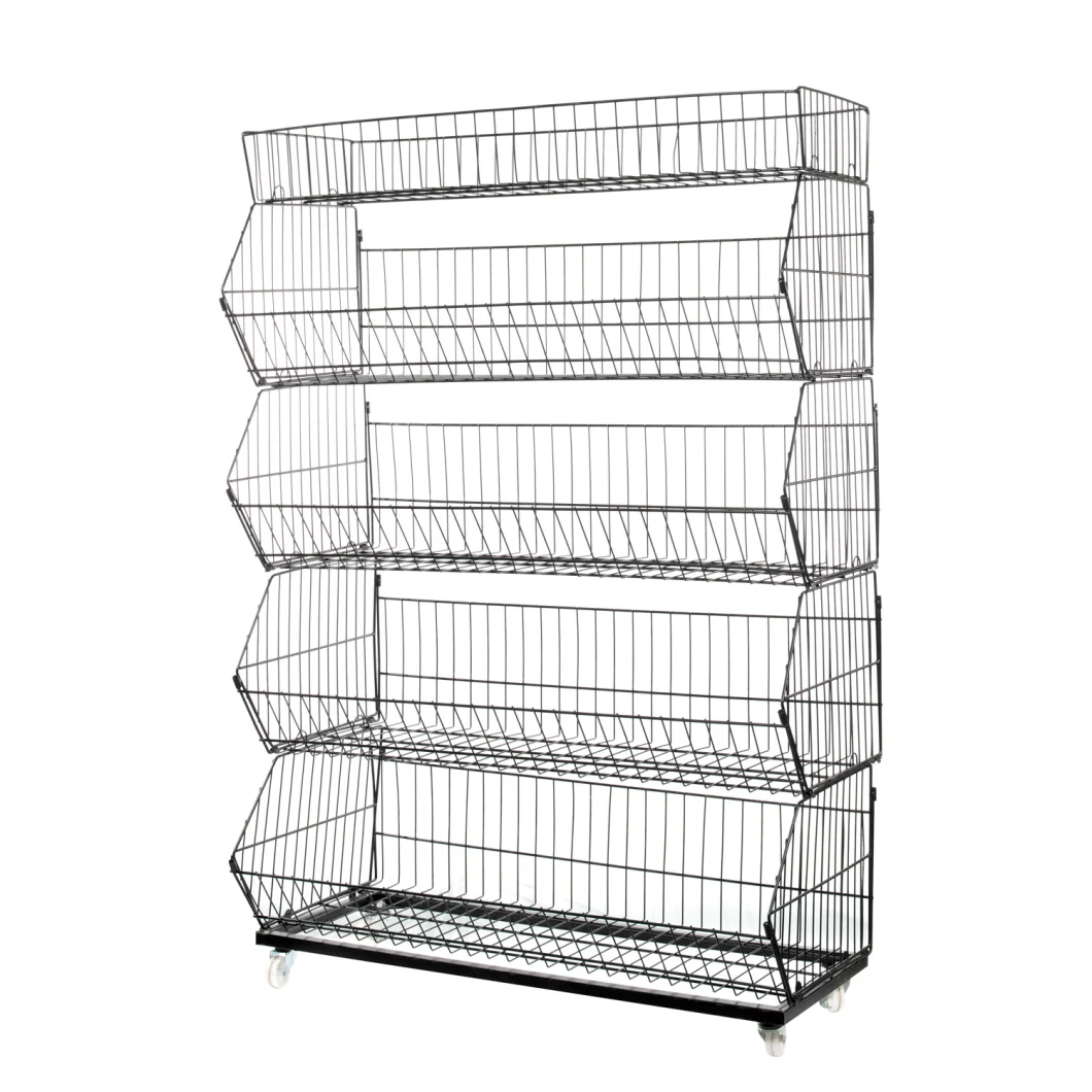 Steel Wire Storage Shelf for Supermarket and Family