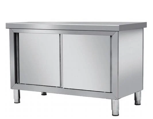 Commercial Kitchen Equipment 304 Stainless Steel Kitchen Work Table Kitchen Storage Cabinet