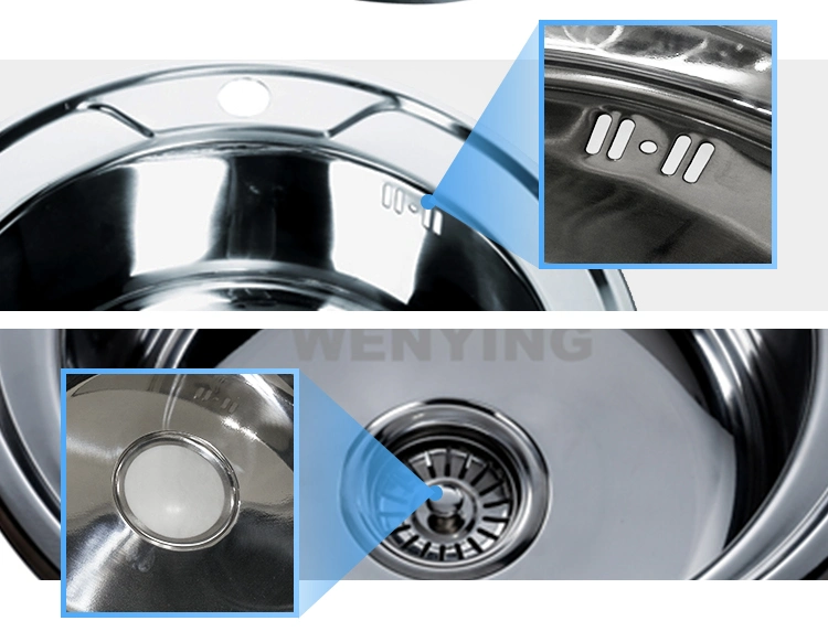 High-Quality Kitchen Utensils Small Stainless Steel Kitchen Sink for Saving The Kitchen Space 500*400mm