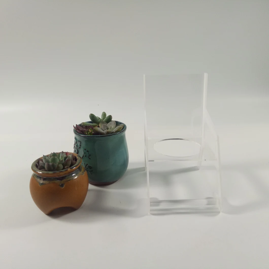 Hot Sale White Acrylic Plant Shelf Plexiglass Plant Holder