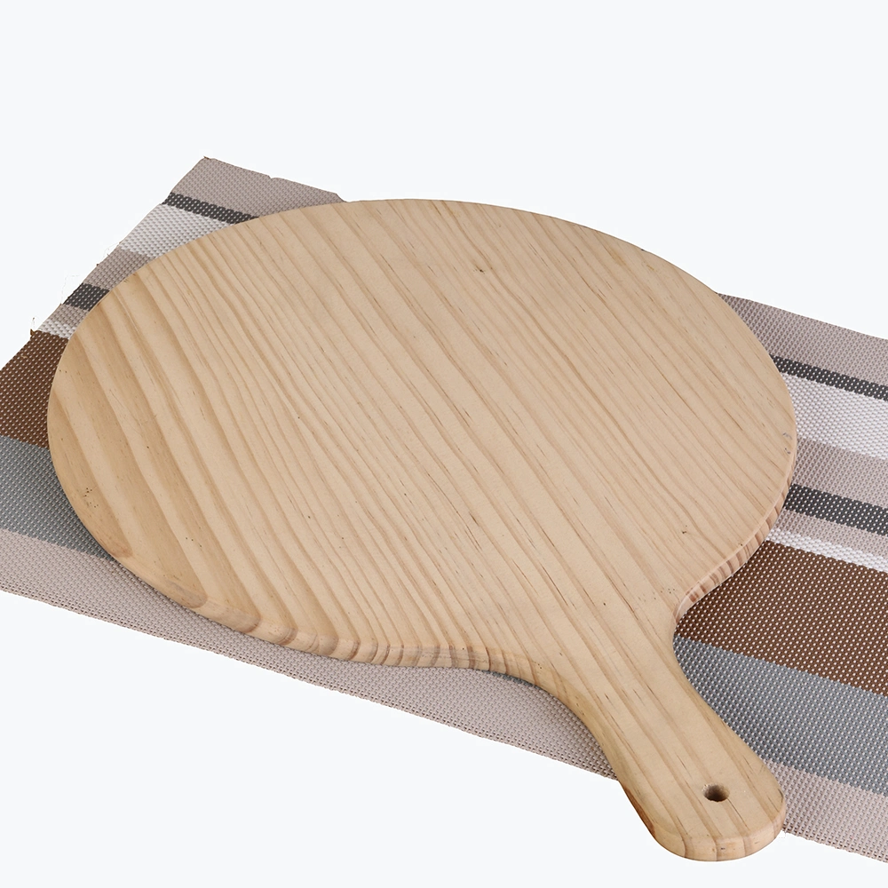 Wooden Pizza Peel Nontoxic Material Food Serving Tray Supporting Custom Nesting Breakfast Handles