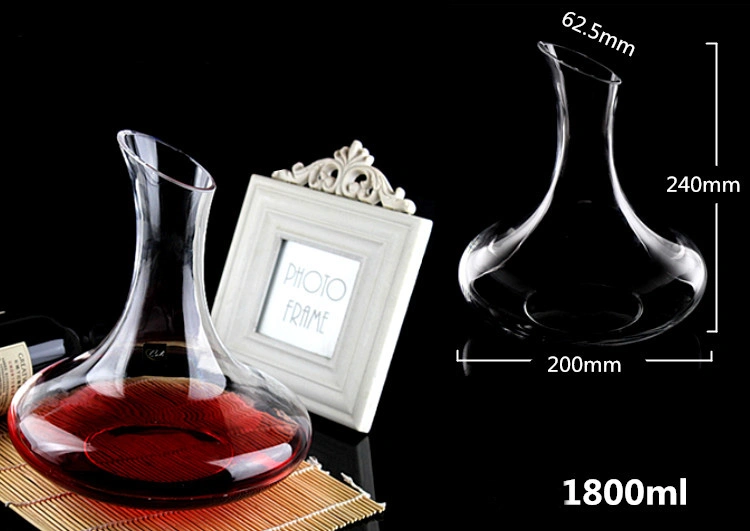 Crystal Glass Wine Measuring Pitcher Decanter Bulk Glass Wine Decanter