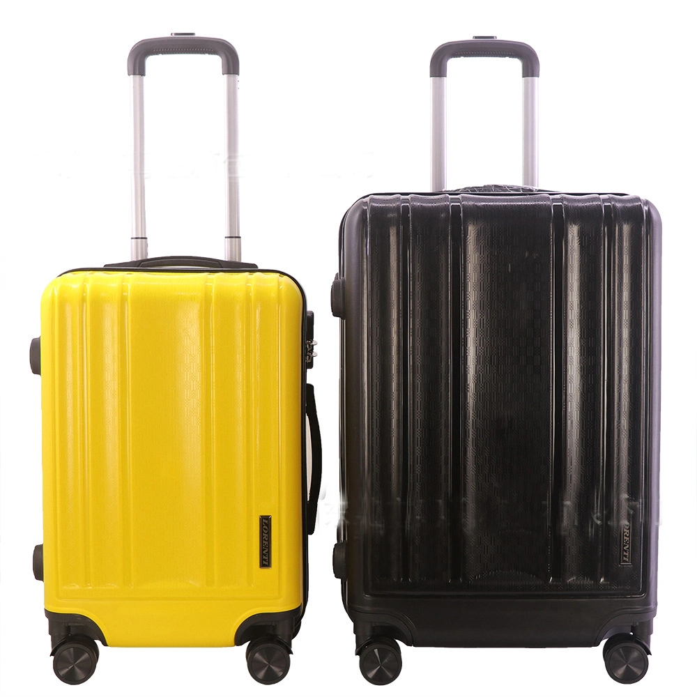 Expandable Luggage with Spinner Wheels PP Suitcase Protective Case with Black Zipper