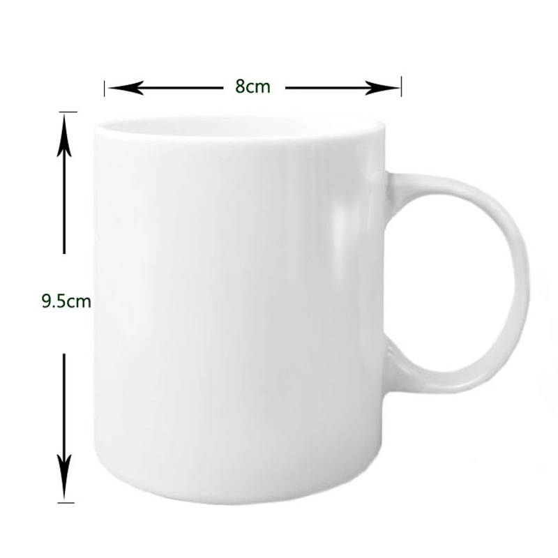 Wholesale White Blank Travel Coffee Cups Ceramic Sublimation Mug Coated