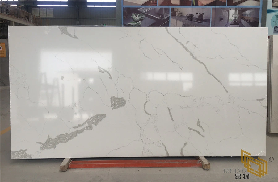 Calacatta White Quartz Stone for Slab/Counter Top/Table/Kitchen/Bathroom/Vanity Top