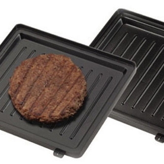 4 Slice Press Grill Fried Steak Maker with Drip Tray