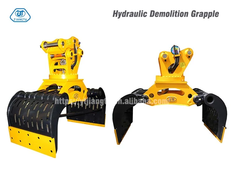 Rotating Demolition Grapple Cat320 Rock Wood Grab Hydraulic Rotary Grapple