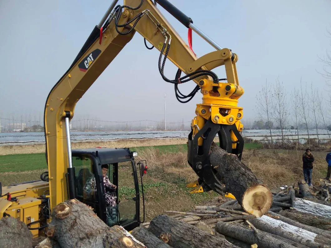 360 Degree Rotating Wood Grapple Log Grapple/Grab Hydraulic Grapple for 6ton 8ton 10ton 12ton Excavator