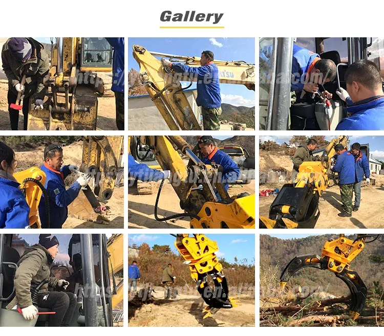 360 Degree Rotary Hydraulic Timber Rock Grab for Excavators Use