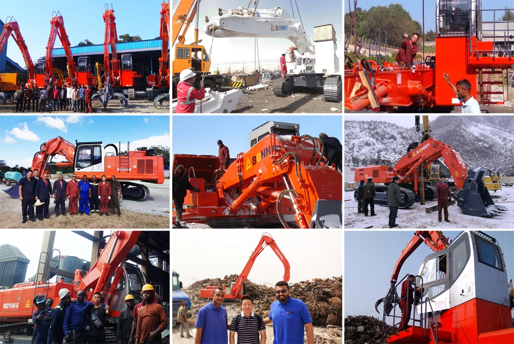 Wzy40-8c Bonny 40 Ton Hydraulic Material Handler with Rotational Clamshell Grab