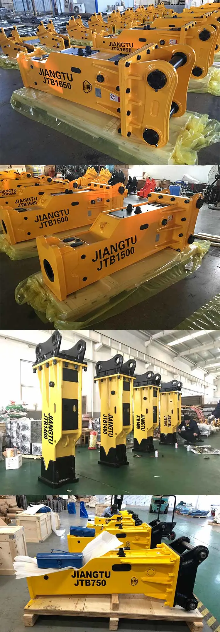 Jiangtu Demolition Construction Machinery Parts Hydraulic Breaker for Excavator