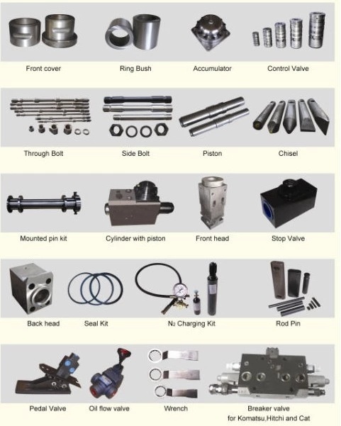 High Quality Toku Hydraulic Breaker Chisel, Stone Chiseling Tools, Hydraulic Breaker Tool Moil Point