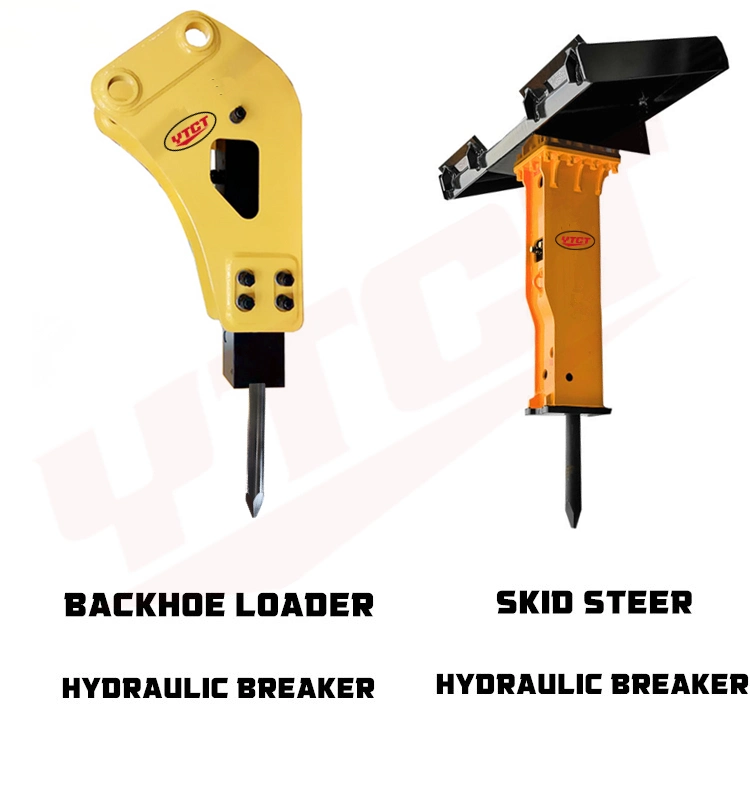 Side Type Hydraulic Breaker   with Moil Points and Operation Manual and Accumulator