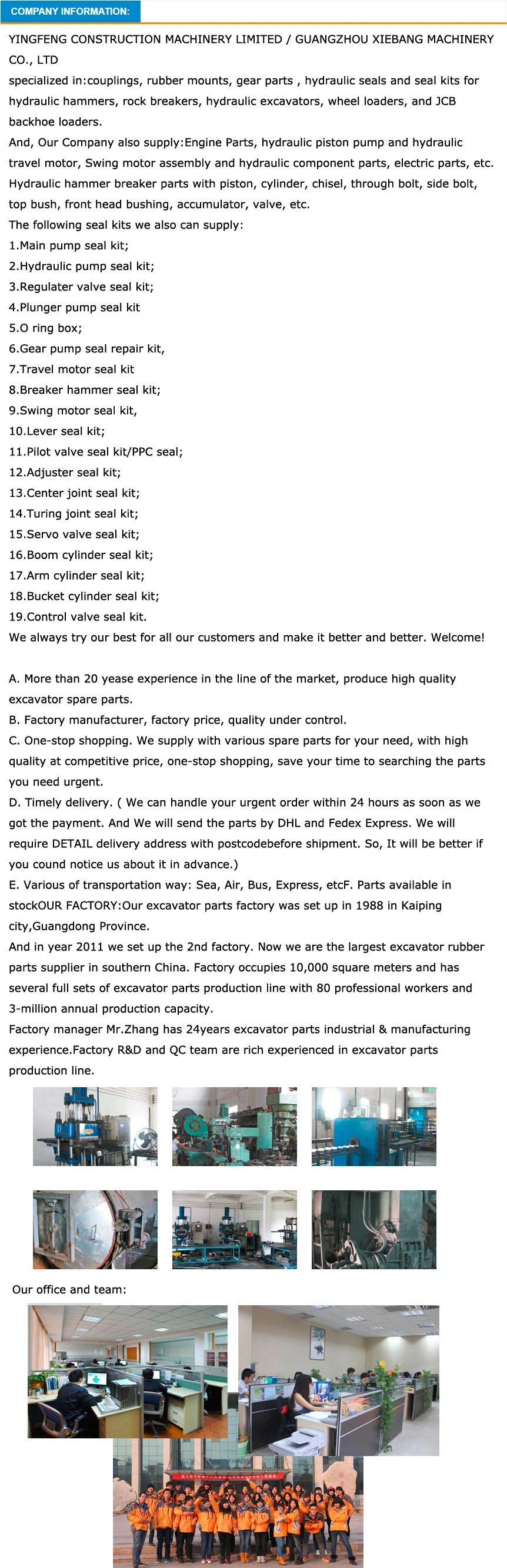 Komac Tor36V Hydraulic Breaker Seal Kit for Komac Tor 36V Hydraulic Rock Hammer Seal Kit Tor-36V Repair Kit for Tor 36V