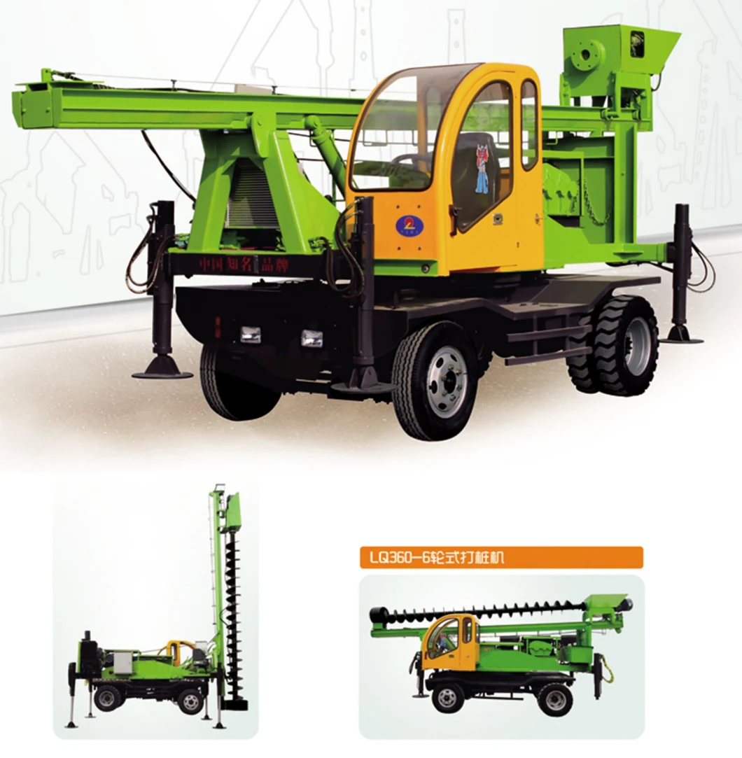 Wheeled 360-6 Hydraulic Powerful Diesel Pile Driver Hammer with Factory Price for Sale