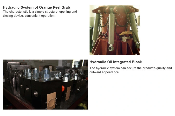 Steel Scrap Grab Motor Hydraulic Orange Peel Grab