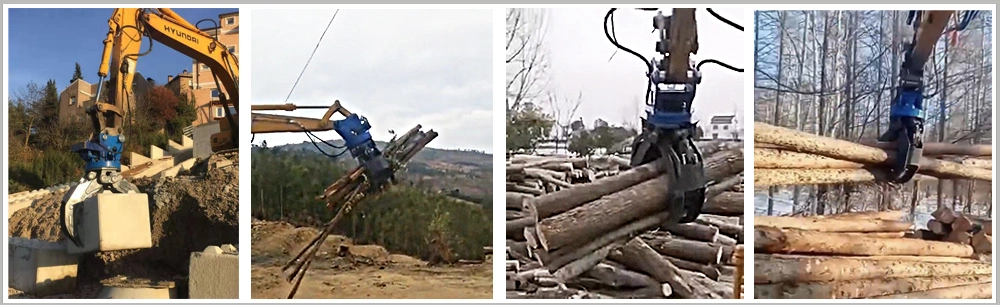 360 Rotating 20 Ton Excavator 5 Fingers Forestry Hydraulic Log Grab