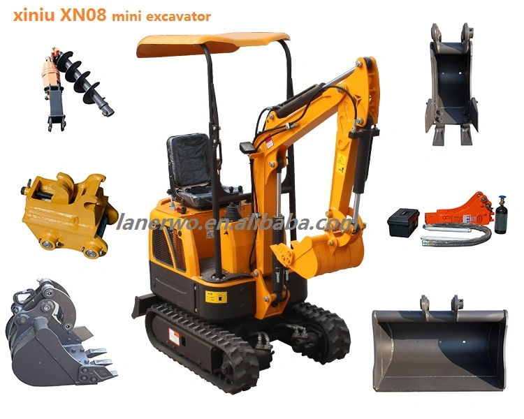 Rhinoceros Crawler Excavators Xn12, Mini Digger Mini Excavators 1.2 Ton with Ce