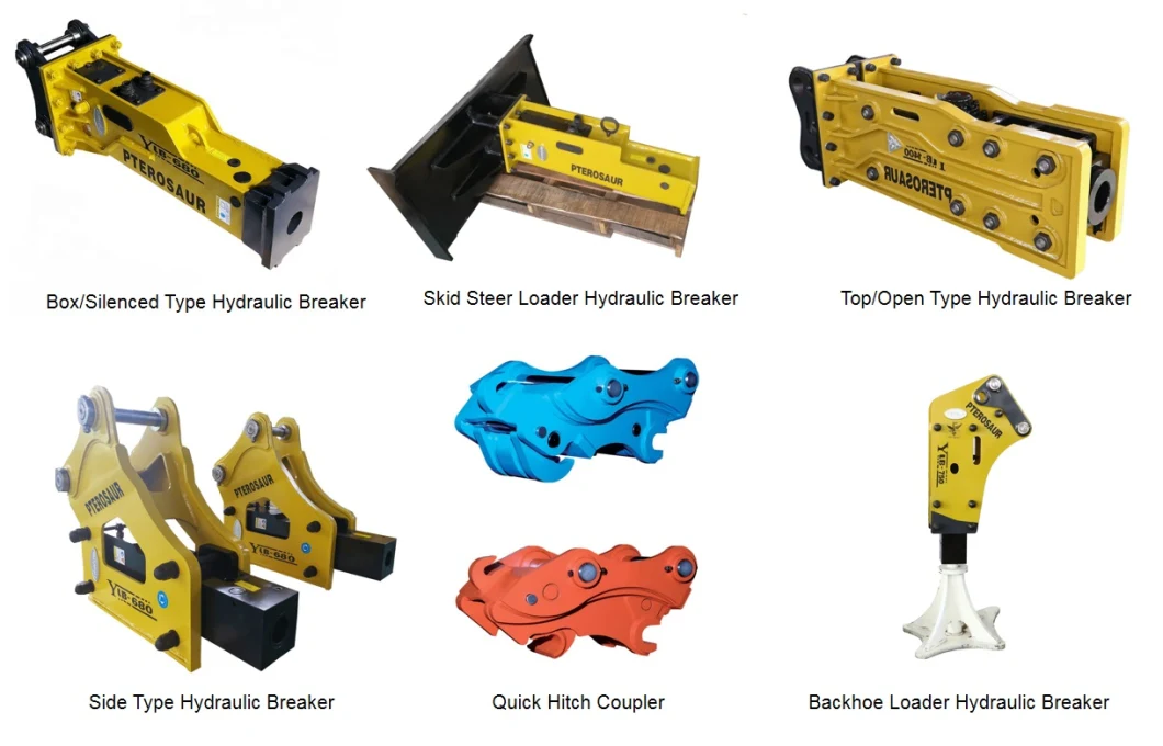 Mini Backhoe Loader Excavators Parts Soosan Sb43 Hydraulic Rock Breaker Hydraulic Concrete Jack Hammer