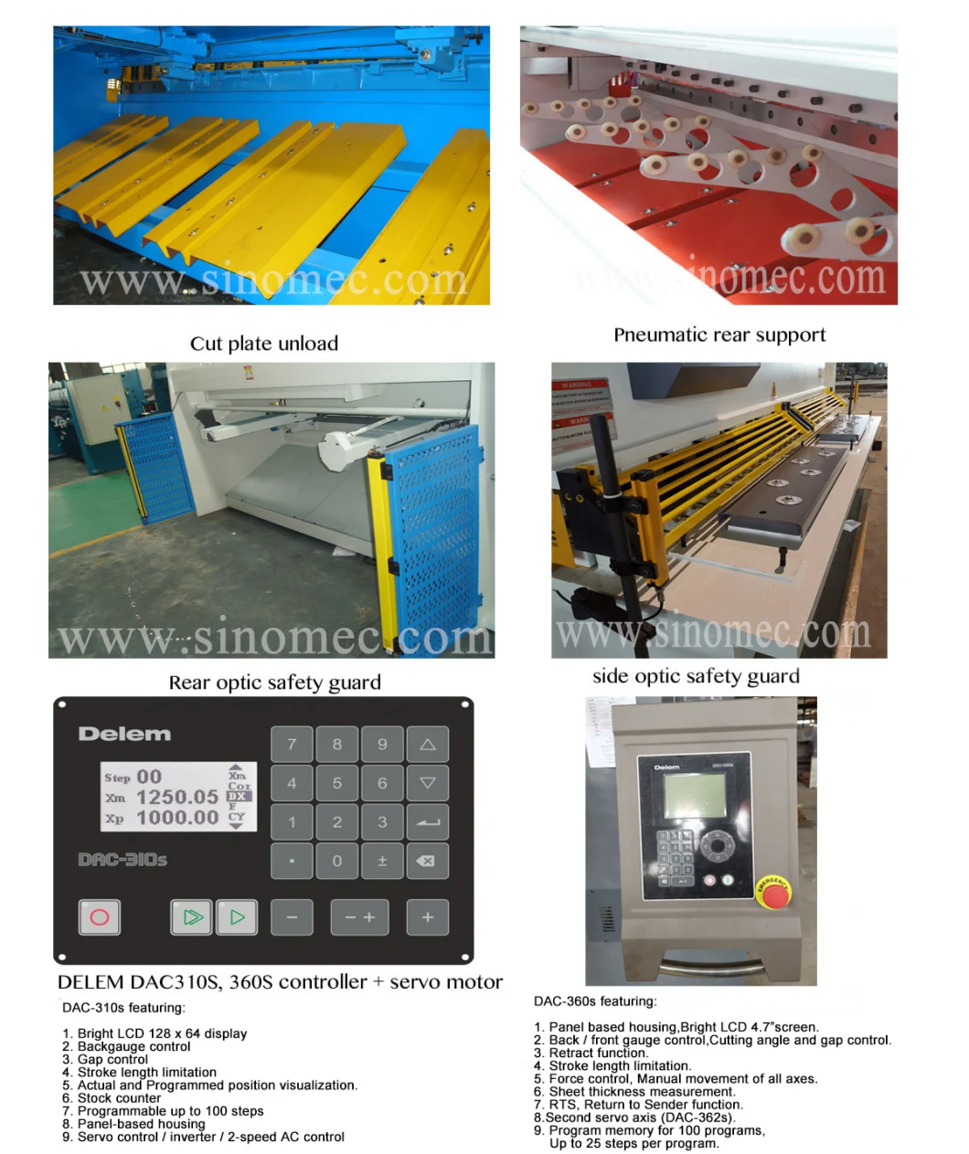 CNC Guillotine Shear / Cutting Machine / CNC Hydraulic Shear Machine QC11K-8X4000
