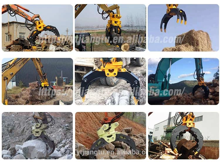 20t Excavator Log Grab Excavator Hydraulic Rotating Grab