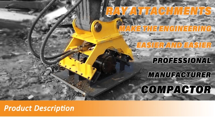 Excavator Hydraulic Compactor Plate Compaction for 15 Tons Carrier